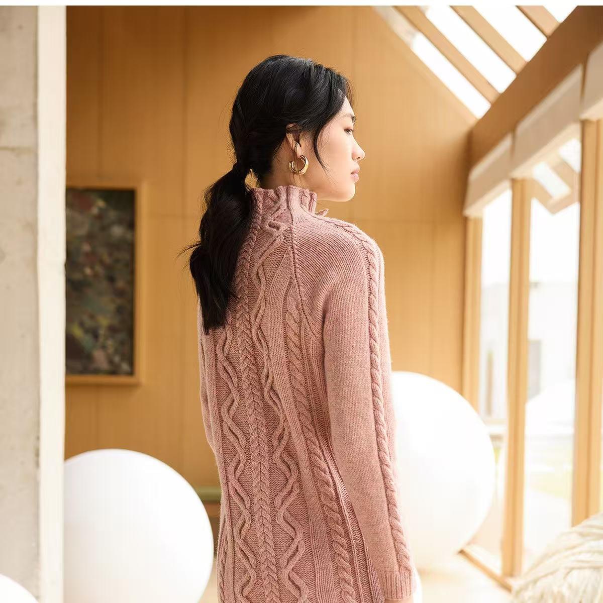 High-End New Chinese Style 3D Floral Dress - Hand-Woven Haute Couture