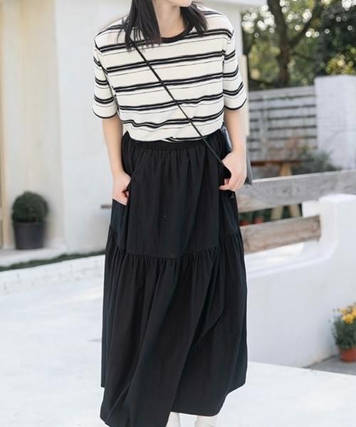 元気カラーのボーダーTシャツ