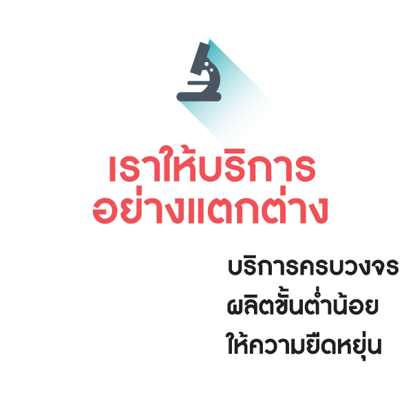 One Stop Service บริการครบวงจร Small MOQ ผลิตขั้นต่ำน้อย Flexible ให้ความยืดหยุ่น One Stop Service บริการครบวงจร Small MOQ ผลิตขั้นต่ำน้อย Flexible ให้ความยืดหยุ่น
