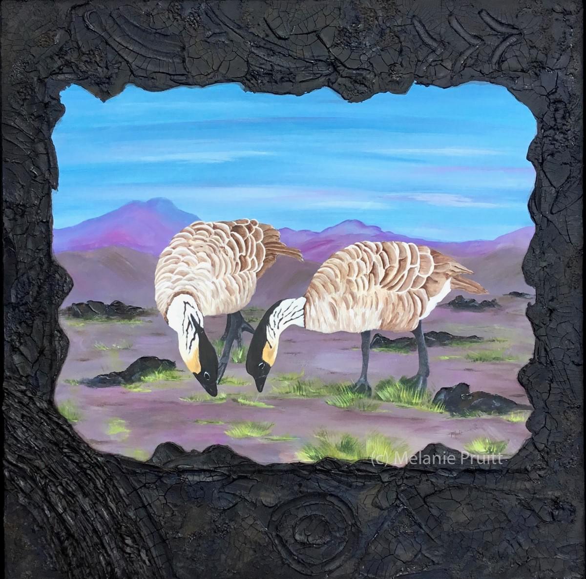 Hawaiian Nene geese  Hawaiian Nene geese