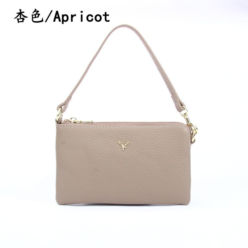 真皮質感百搭單肩斜揹小包