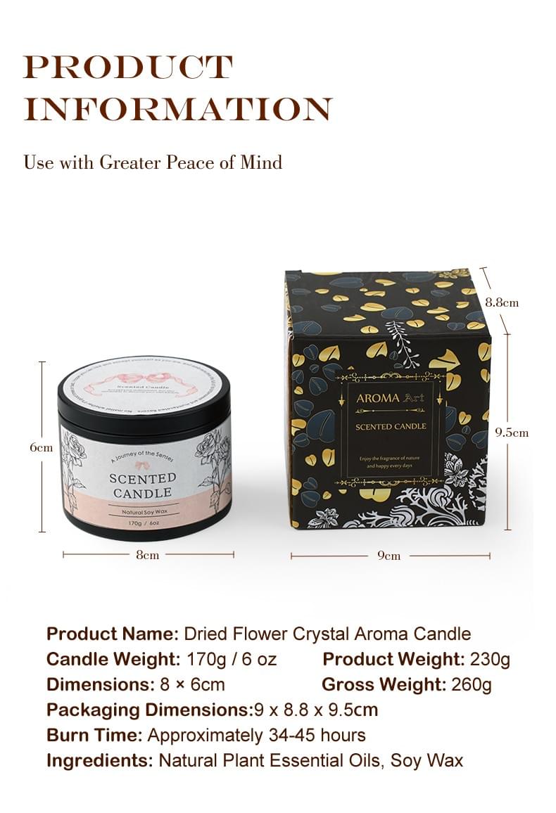 水晶能量香氛蠟燭