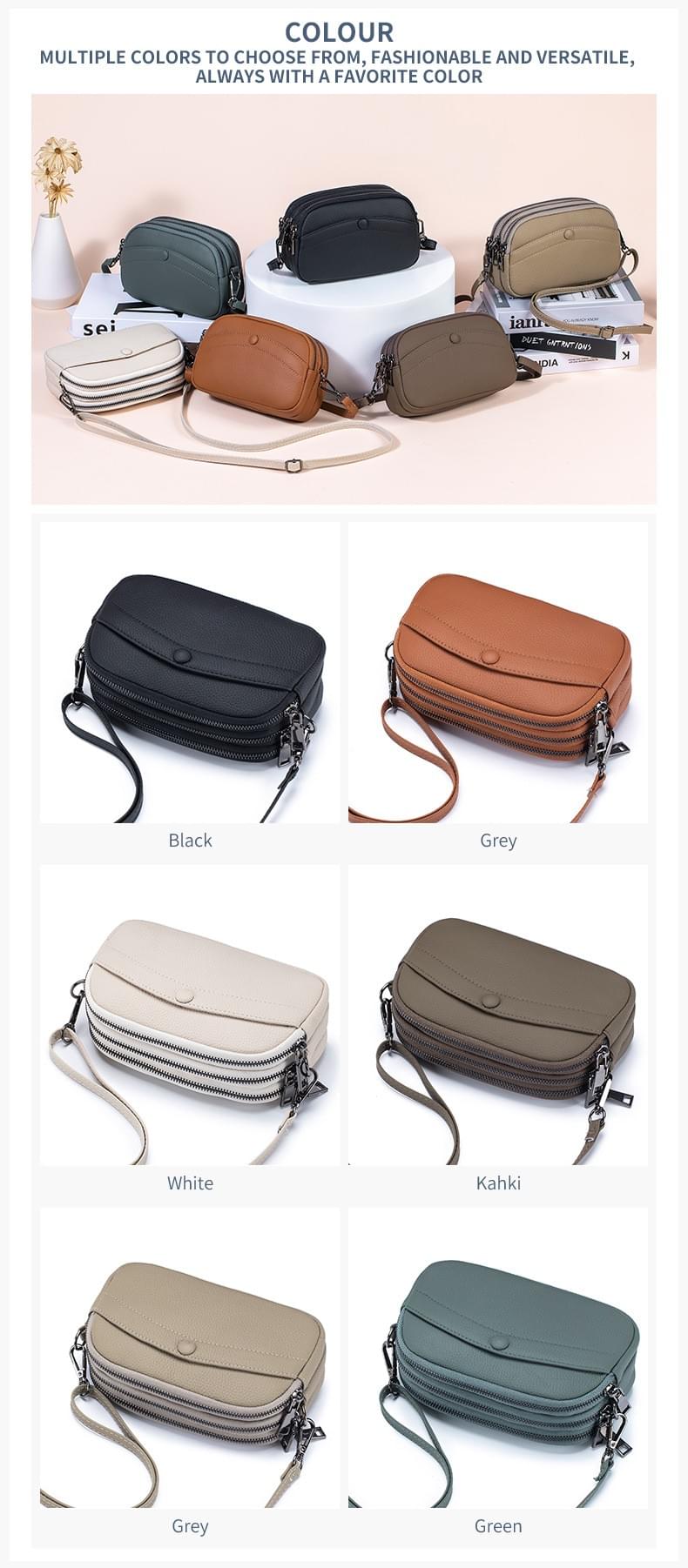 高質感牛皮單肩斜揹小包