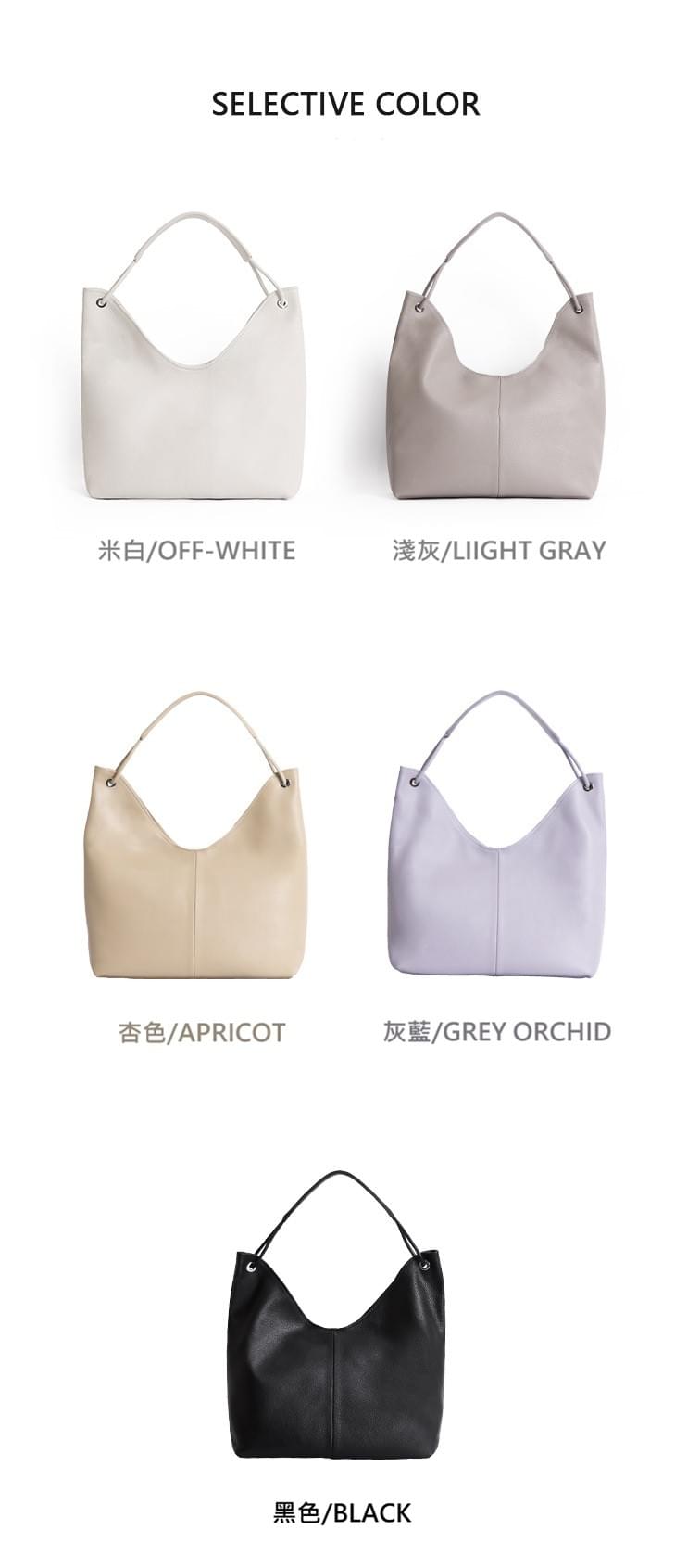 頭層植鞣牛皮托特大包