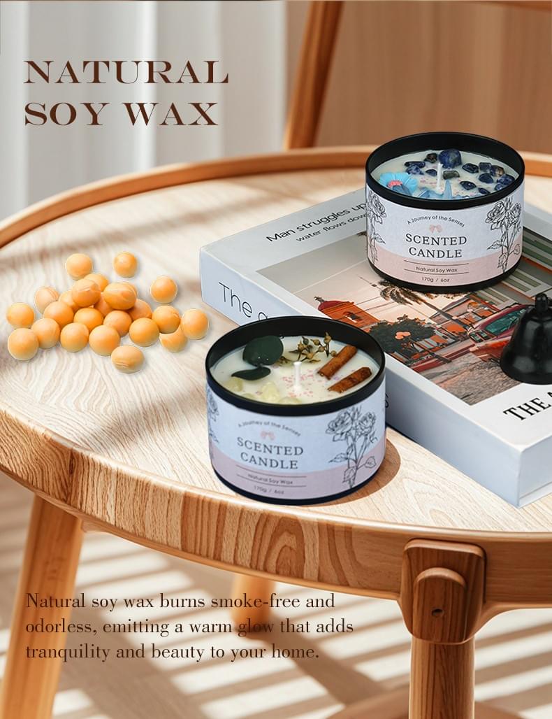 水晶能量香氛蠟燭