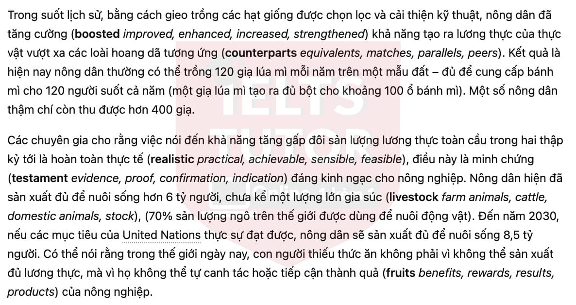 🔥The history of farming Answers with location - Đề luyện tập IELTS READING- Làm bài online format computer-based, kèm đáp án, dịch & giải thích từ vựng - cấu trúc ngữ pháp khó 🔥The history of farming Answers with location - Đề luyện tập IELTS READING- Làm bài online format computer-based, kèm đáp án, dịch & giải thích từ vựng - cấu trúc ngữ pháp khó