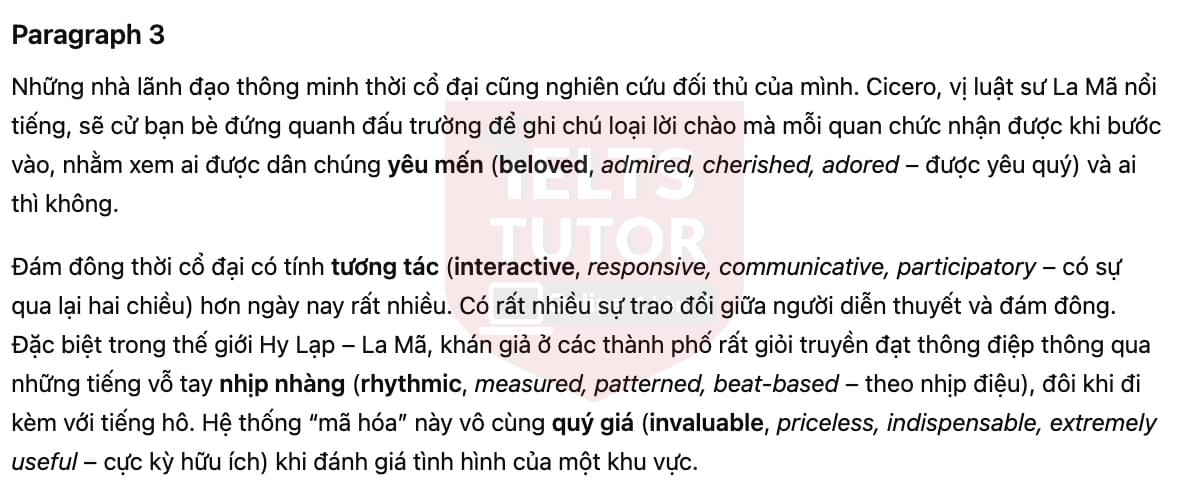 🔥The Origin and Development of Applause Answers with location - Đề luyện tập IELTS READING- Làm bài online format computer-based, kèm đáp án, dịch & giải thích từ vựng - cấu trúc ngữ pháp khó 🔥The Origin and Development of Applause Answers with location - Đề luyện tập IELTS READING- Làm bài online format computer-based, kèm đáp án, dịch & giải thích từ vựng - cấu trúc ngữ pháp khó