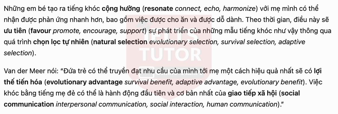 🔥 Babies cry in their mother tongue Answers with location - Đề luyện tập IELTS READING- Làm bài online format computer-based, kèm đáp án, dịch & giải thích từ vựng - cấu trúc ngữ pháp khó 🔥 Babies cry in their mother tongue Answers with location - Đề luyện tập IELTS READING- Làm bài online format computer-based, kèm đáp án, dịch & giải thích từ vựng - cấu trúc ngữ pháp khó