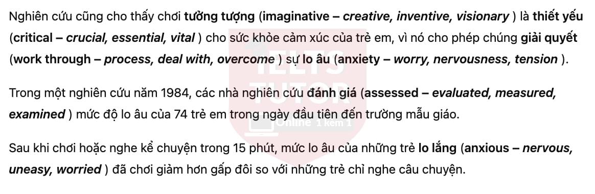 🔥The importance of being playful Answers with location - Đề thi thật IELTS READING- Làm bài online format computer-based, kèm đáp án, dịch & giải thích từ vựng - cấu trúc ngữ pháp khó 🔥The importance of being playful Answers with location - Đề thi thật IELTS READING- Làm bài online format computer-based, kèm đáp án, dịch & giải thích từ vựng - cấu trúc ngữ pháp khó