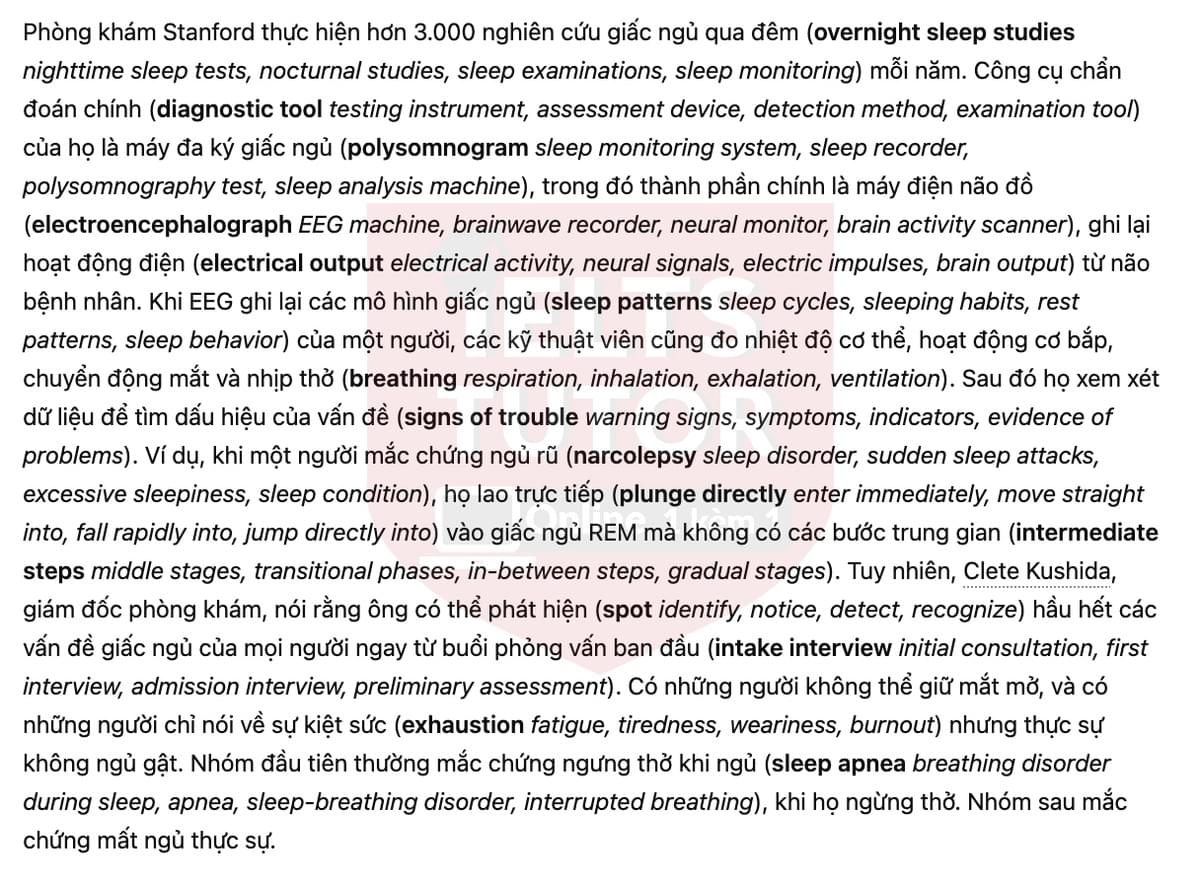 🔥Why Don't We Sleep? Answers with location - Đề luyện tập IELTS READING- Làm bài online format computer-based, kèm đáp án, dịch & giải thích từ vựng - cấu trúc ngữ pháp khó 🔥Why Don't We Sleep? Answers with location - Đề luyện tập IELTS READING- Làm bài online format computer-based, kèm đáp án, dịch & giải thích từ vựng - cấu trúc ngữ pháp khó