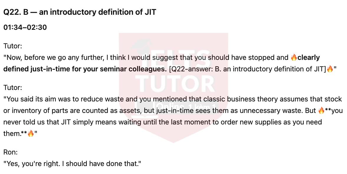 The Just-in-Time Supply System (JIT) The Just-in-Time Supply System (JIT)