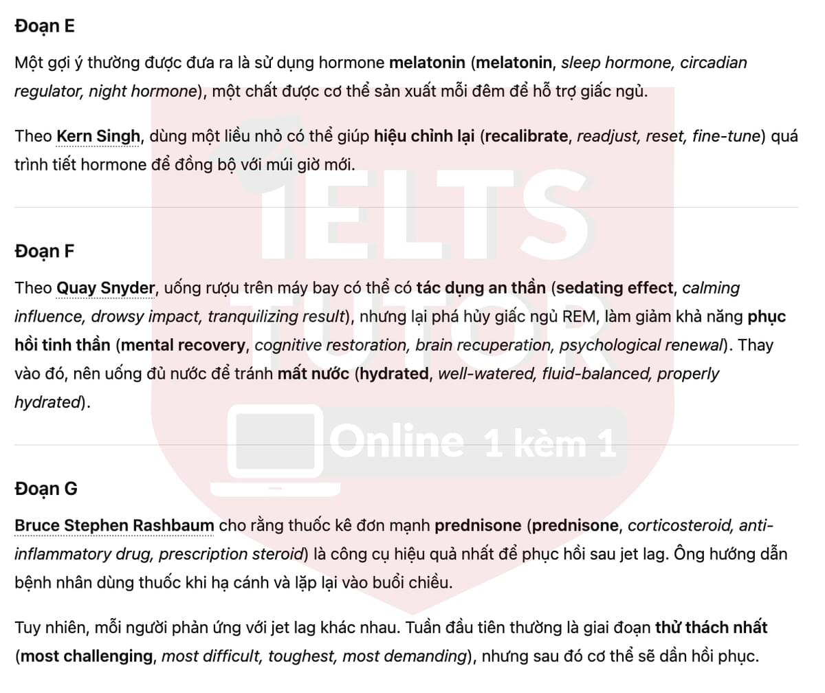 🔥Reducing the effects of jet lag Answers with location - Đề luyện tập IELTS READING- Làm bài online format computer-based, kèm đáp án, dịch & giải thích từ vựng - cấu trúc ngữ pháp khó 🔥Reducing the effects of jet lag Answers with location - Đề luyện tập IELTS READING- Làm bài online format computer-based, kèm đáp án, dịch & giải thích từ vựng - cấu trúc ngữ pháp khó