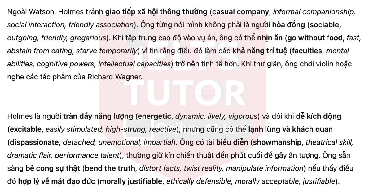 🔥Sherlock Holmes – The most sharp-minded detective ever Answers with location - Đề luyện tập IELTS READING- Làm bài online format computer-based, kèm đáp án, dịch & giải thích từ vựng - cấu trúc ngữ pháp khó 🔥Sherlock Holmes – The most sharp-minded detective ever Answers with location - Đề luyện tập IELTS READING- Làm bài online format computer-based, kèm đáp án, dịch & giải thích từ vựng - cấu trúc ngữ pháp khó