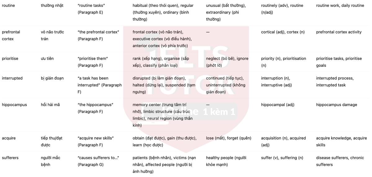 🔥The hazards of multitasking Answers with location - Đề luyện tập IELTS READING- Làm bài online format computer-based, kèm đáp án, dịch & giải thích từ vựng - cấu trúc ngữ pháp khó 🔥The hazards of multitasking Answers with location - Đề luyện tập IELTS READING- Làm bài online format computer-based, kèm đáp án, dịch & giải thích từ vựng - cấu trúc ngữ pháp khó