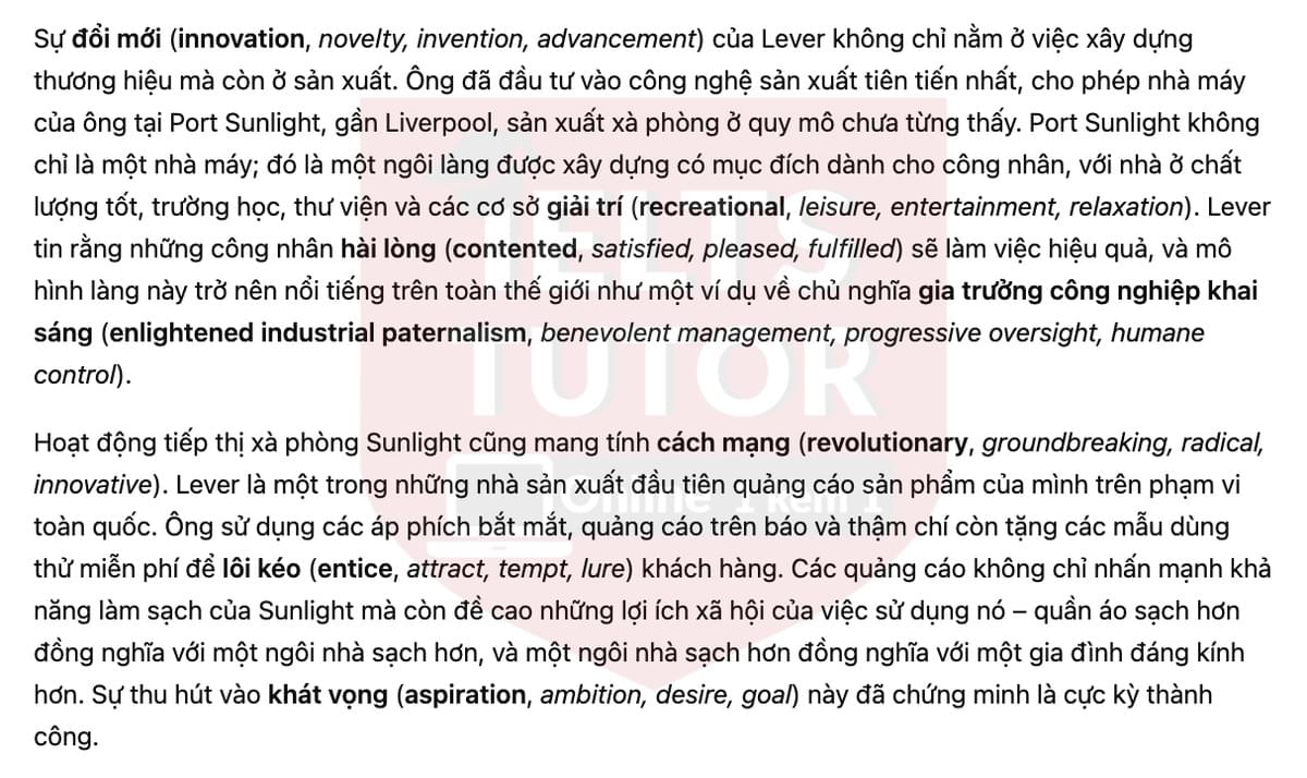 🔥The Sunlight Soap Story Answers with location - Đề luyện tập IELTS READING- Làm bài online format computer-based, kèm đáp án, dịch & giải thích từ vựng - cấu trúc ngữ pháp khó 🔥The Sunlight Soap Story Answers with location - Đề luyện tập IELTS READING- Làm bài online format computer-based, kèm đáp án, dịch & giải thích từ vựng - cấu trúc ngữ pháp khó