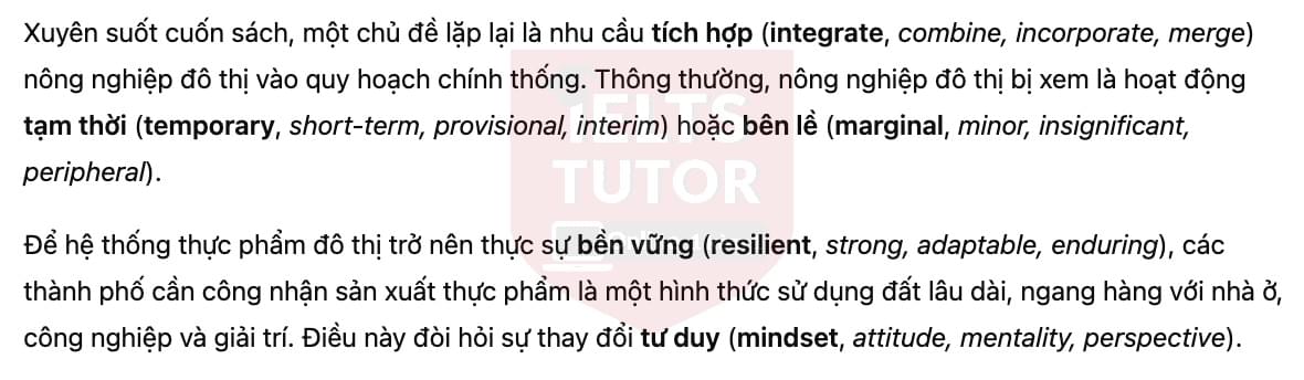 🔥Growing food in cities Answers with location - Đề luyện tập IELTS READING- Làm bài online format computer-based, kèm đáp án, dịch & giải thích từ vựng - cấu trúc ngữ pháp khó 🔥Growing food in cities Answers with location - Đề luyện tập IELTS READING- Làm bài online format computer-based, kèm đáp án, dịch & giải thích từ vựng - cấu trúc ngữ pháp khó