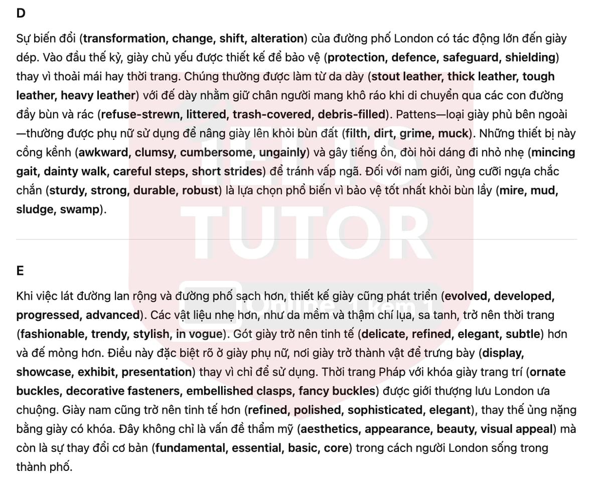 🔥Walking and shoes in eighteenth-century London Answers with location - Đề thi thật IELTS READING- Làm bài online format computer-based, kèm đáp án, dịch & giải thích từ vựng - cấu trúc ngữ pháp khó 🔥Walking and shoes in eighteenth-century London Answers with location - Đề thi thật IELTS READING- Làm bài online format computer-based, kèm đáp án, dịch & giải thích từ vựng - cấu trúc ngữ pháp khó