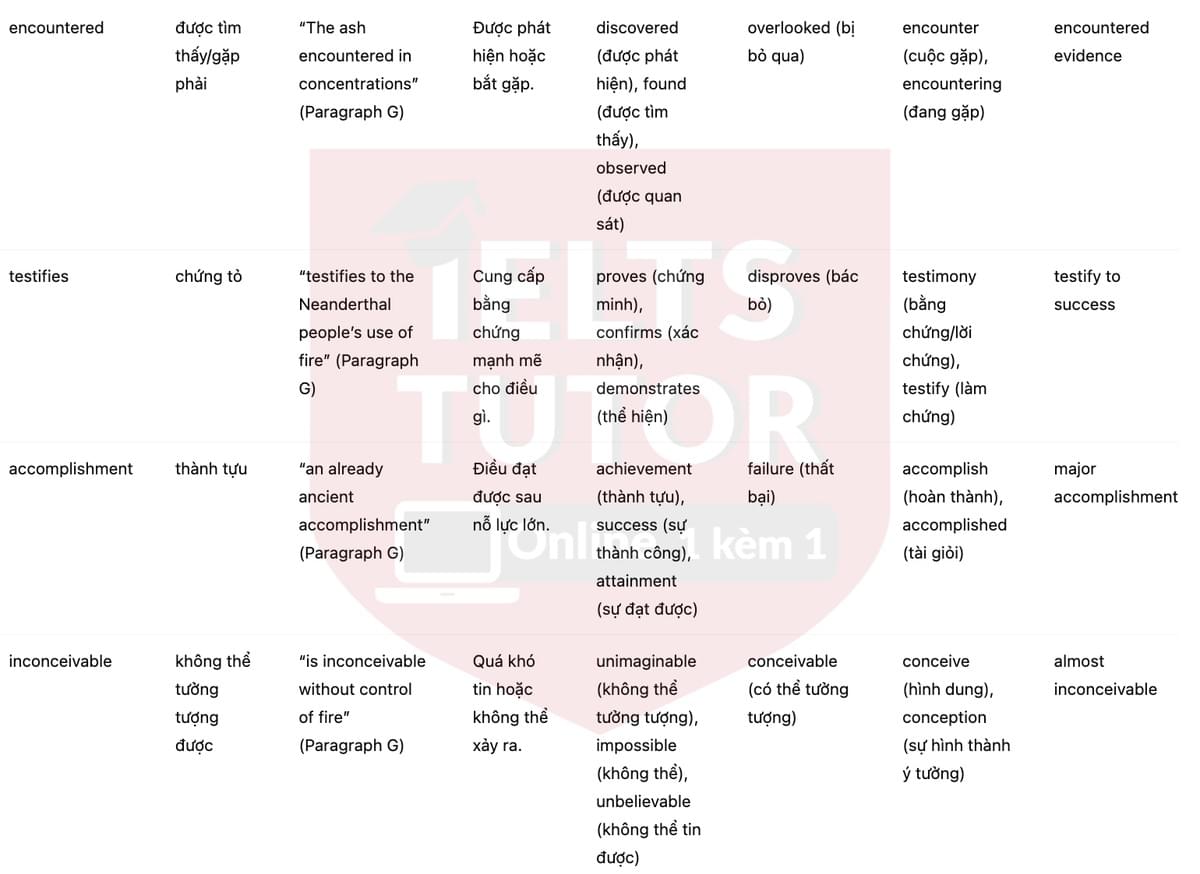 🔥Neanderthal Technology Answers with location - Đề luyện tập IELTS READING- Làm bài online format computer-based, kèm đáp án, dịch & giải thích từ vựng - cấu trúc ngữ pháp khó 🔥Neanderthal Technology Answers with location - Đề luyện tập IELTS READING- Làm bài online format computer-based, kèm đáp án, dịch & giải thích từ vựng - cấu trúc ngữ pháp khó