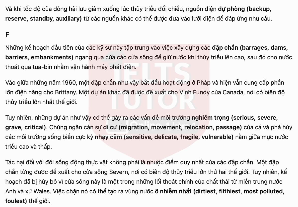 🔥Power from the Sea Answers with location - Đề luyện tập IELTS READING GENERAL TRAINING- Làm bài online format computer-based, kèm đáp án, dịch & giải thích từ vựng - cấu trúc ngữ pháp khó 🔥Power from the Sea Answers with location - Đề luyện tập IELTS READING GENERAL TRAINING- Làm bài online format computer-based, kèm đáp án, dịch & giải thích từ vựng - cấu trúc ngữ pháp khó