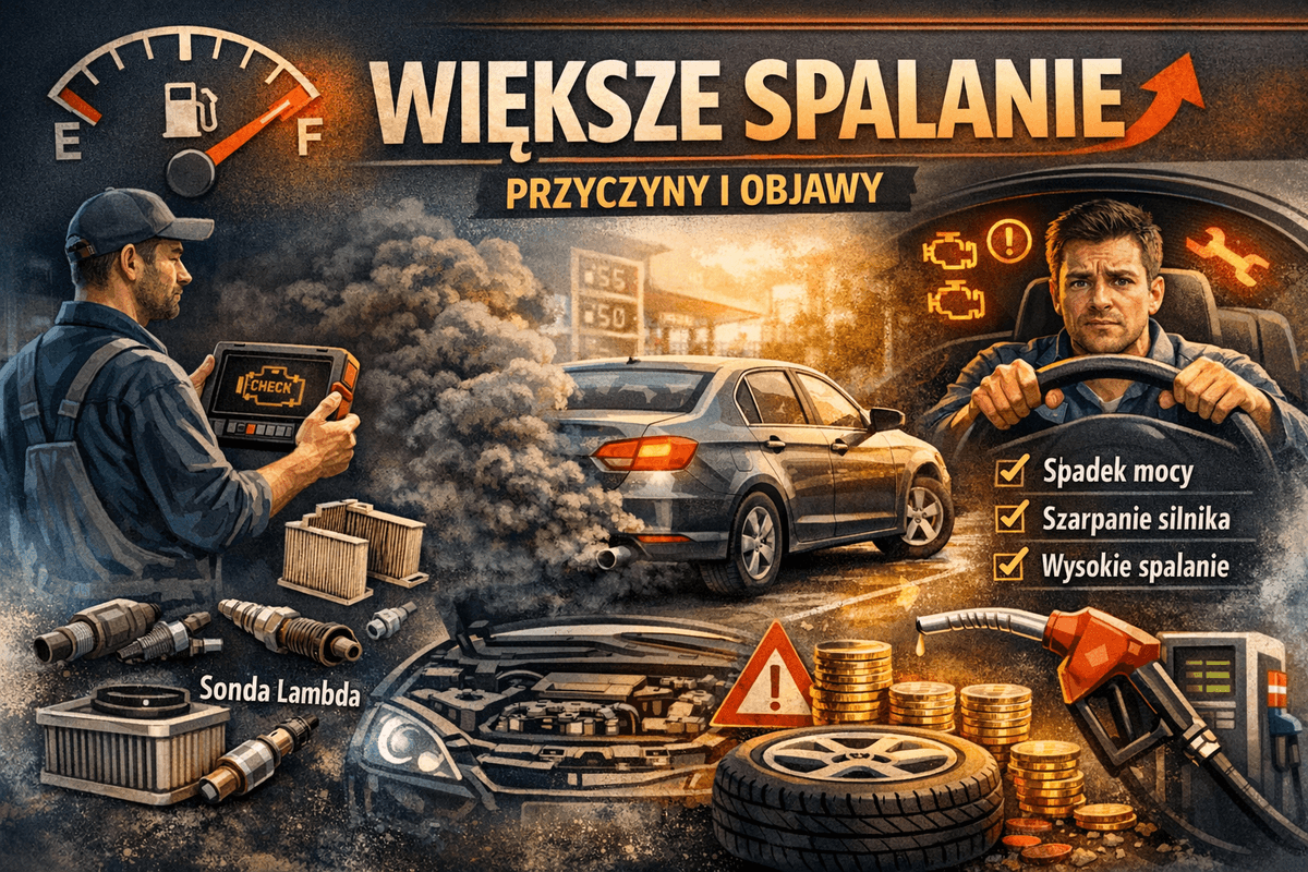 Zwiększone spalanie samochodu – przyczyny i objawy, spadek mocy, check engine, sonda lambda Zwiększone spalanie samochodu – przyczyny i objawy, spadek mocy, check engine, sonda lambda