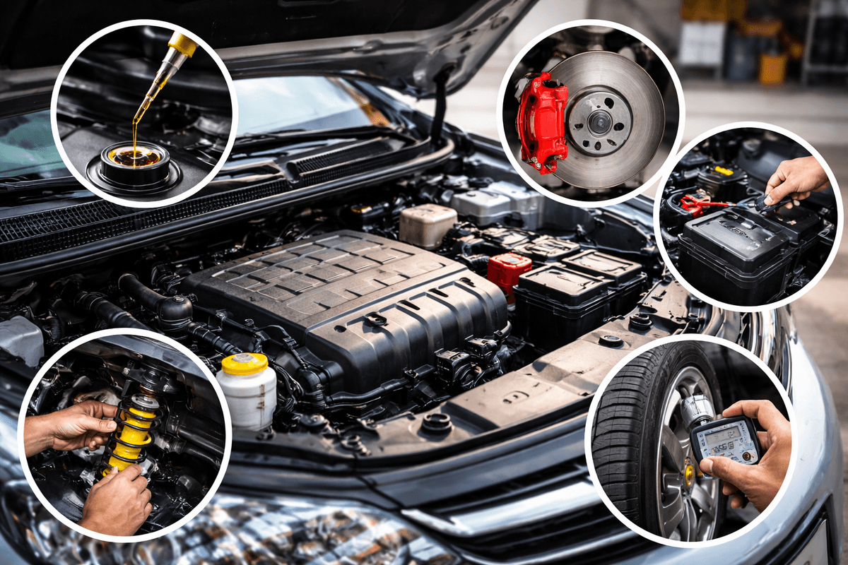 kontrola stanu technicznego samochodu olej hamulce akumulator zawieszenie przygotowanie auta do jazdy kontrola stanu technicznego samochodu olej hamulce akumulator zawieszenie przygotowanie auta do jazdy