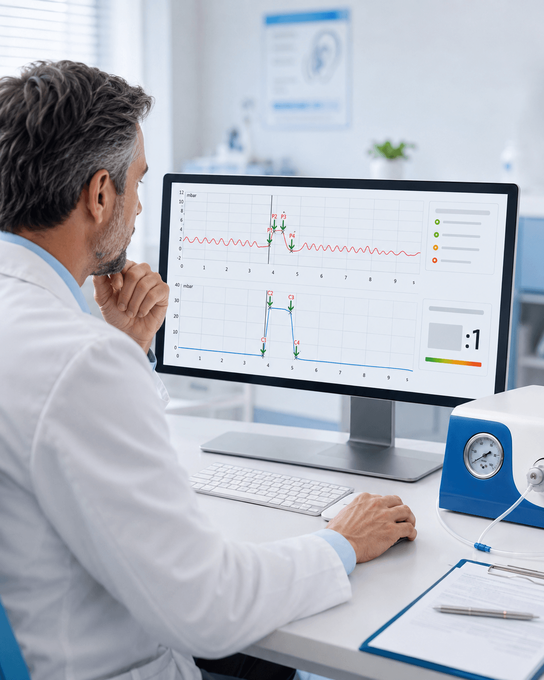 — Dr. Emily Carter “I appreciate the support and training provided by TUBOMANOMETRY. It made integrating the device into my workflow seamless.” Our innovative Eustachian Tube Analyzer has transformed the diagnostic capabilities of over 300 healthcare professionals Medical device for eustachian tube diagnosis. — Dr. Emily Carter “I appreciate the support and training provided by TUBOMANOMETRY. It made integrating the device into my workflow seamless.” Our innovative Eustachian Tube Analyzer has transformed the diagnostic capabilities of over 300 healthcare professionals Medical device for eustachian tube diagnosis.
