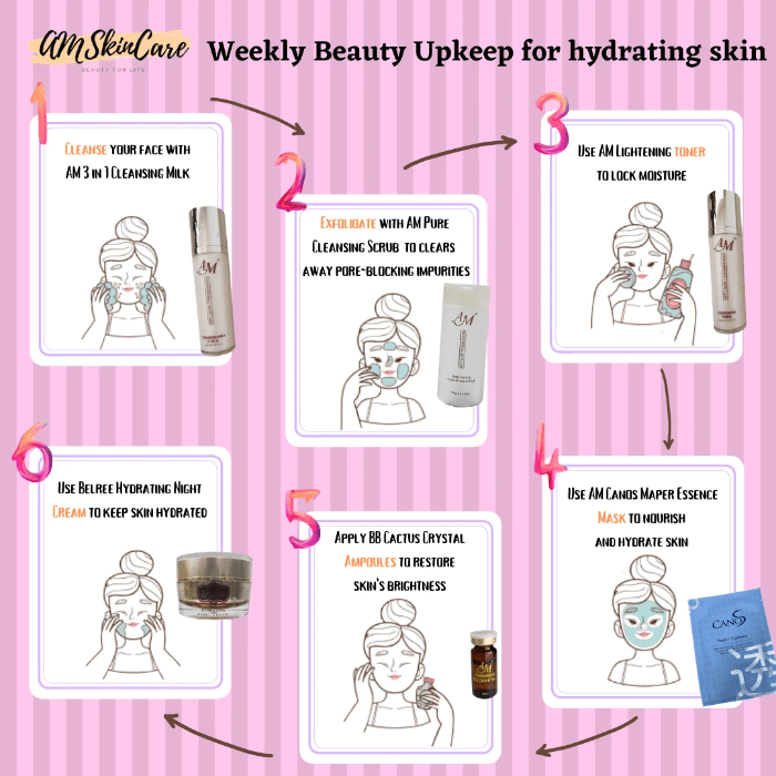 Weekly Beauty Upkeep for Hydrating Skin Weekly Beauty Upkeep for Hydrating Skin