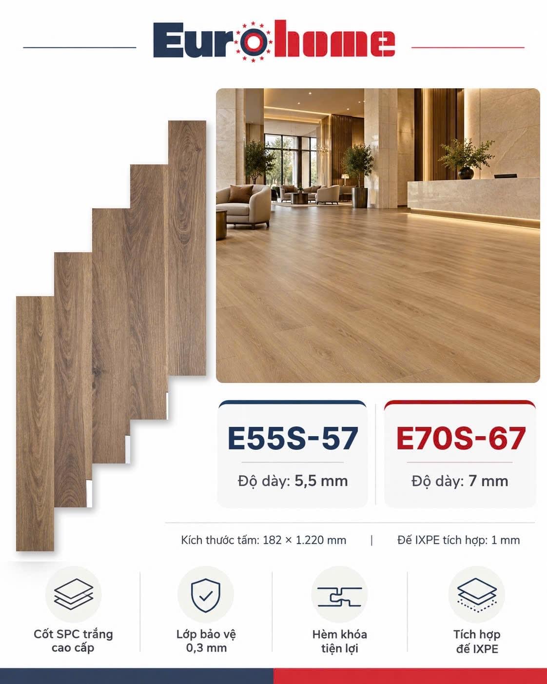 Our PVC flooring solutions are designed for versatile applications, providing a range of colors and patterns to fit any design vision. Known for their easy maintenance and high durability, our PVC floors are suitable for high-traffic areas in both homes and commercial establishments. PVC Flooring Our Premium Flooring Solutions A premium flooring brand providing SPC, engineered wood, and PVC flooring solutions for modern spaces. Minimalist design, high durability, and suitable for residential and commercial projects across Vietnam. Bilingual (English & Vietnamese). Our PVC flooring solutions are designed for versatile applications, providing a range of colors and patterns to fit any design vision. Known for their easy maintenance and high durability, our PVC floors are suitable for high-traffic areas in both homes and commercial establishments. PVC Flooring Our Premium Flooring Solutions A premium flooring brand providing SPC, engineered wood, and PVC flooring solutions for modern spaces. Minimalist design, high durability, and suitable for residential and commercial projects across Vietnam. Bilingual (English & Vietnamese).