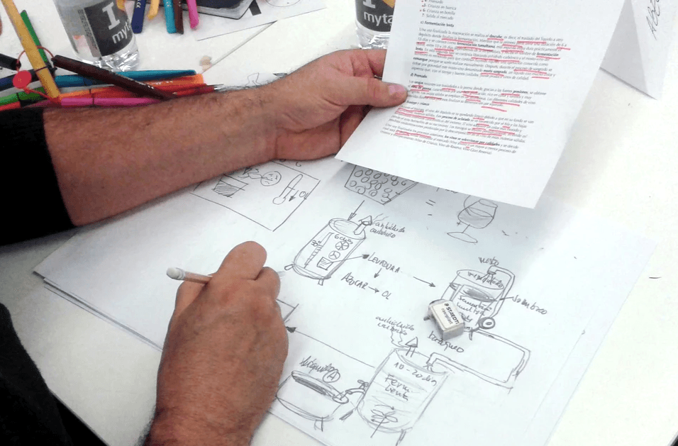 Illustration d'une personne construisant un chemin avec des blocs, symbolisant l'utilisation du dessin comme langage pour connecter les personnes aux idées et structurer la pensée. Illustration d'une personne construisant un chemin avec des blocs, symbolisant l'utilisation du dessin comme langage pour connecter les personnes aux idées et structurer la pensée.