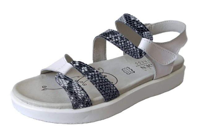 Python Print Leather Sandals Python Print Leather Sandals