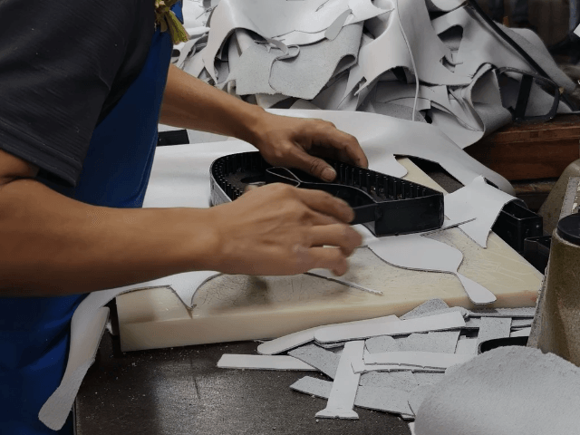 genuine leather cutting for custom women's shoes genuine leather cutting for custom women's shoes