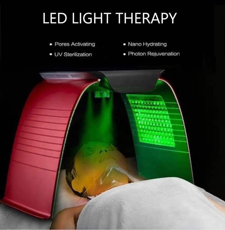 LED Light Therapy Skin Care System With Spray