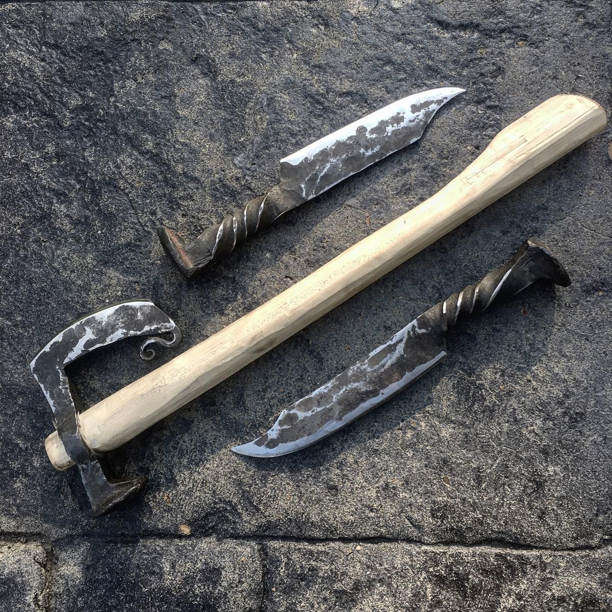 Explore our custom blacksmithing services, where traditional techniques meet modern design to create stunning metalwork for any purpose. Artisan Blacksmithing What We Offer The Ukrainian Viking offers custom laser engraving, leatherwork, and blacksmithing along with sublimation services. 
would like a site that has an contact portion, gallery and bio page Explore our custom blacksmithing services, where traditional techniques meet modern design to create stunning metalwork for any purpose. Artisan Blacksmithing What We Offer The Ukrainian Viking offers custom laser engraving, leatherwork, and blacksmithing along with sublimation services. 
would like a site that has an contact portion, gallery and bio page