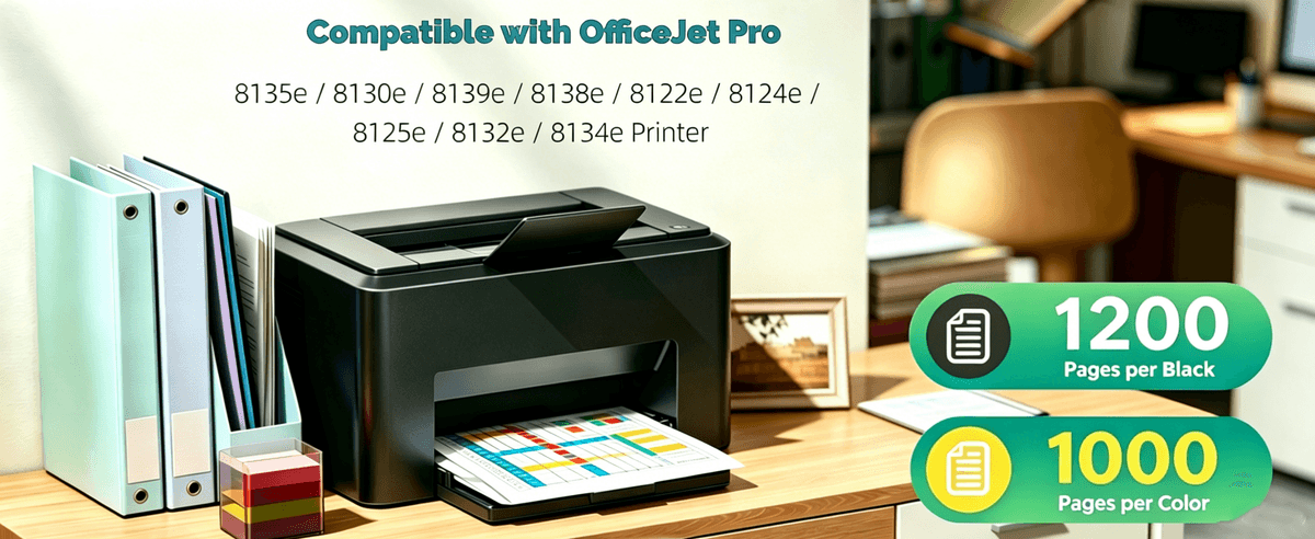 923XL Ink Cartridges Combo Pack Replacement for HP 923e 923 XL OfficeJet