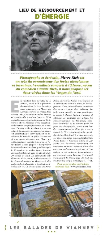 Pierre Rich reinvents the presentation of his photographs through landscape installations that invite an immersive experience. Artistic Installations Our Vision Born in 1963 in Versailles, professional photographer residing in the heart of the Alsatian Vosges, teacher, organizer of exhibitions and shows, Pierre Rich is interested in photographing, here or elsewhere, strange landscape sites and particularly mountainous environments, forests, and stones. Primarily a nature and heritage photographer, he is committed to translating the subtleties, myths, and humanism in a sharp and refined approach to framing and light. His images convey all the plastic and visual qualities of nature, at the center of his work, in an inspired wandering. For several years, he has been focusing on presenting photography differently, alongside more "classic" displays of his images, in the form of landscape installations and performances. He regularly exhibits his images and also publishes numerous photography books that are calls to marvel at the splendor of the World. Pierre Rich reinvents the presentation of his photographs through landscape installations that invite an immersive experience. Artistic Installations Our Vision Born in 1963 in Versailles, professional photographer residing in the heart of the Alsatian Vosges, teacher, organizer of exhibitions and shows, Pierre Rich is interested in photographing, here or elsewhere, strange landscape sites and particularly mountainous environments, forests, and stones. Primarily a nature and heritage photographer, he is committed to translating the subtleties, myths, and humanism in a sharp and refined approach to framing and light. His images convey all the plastic and visual qualities of nature, at the center of his work, in an inspired wandering. For several years, he has been focusing on presenting photography differently, alongside more "classic" displays of his images, in the form of landscape installations and performances. He regularly exhibits his images and also publishes numerous photography books that are calls to marvel at the splendor of the World.