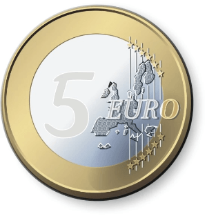 € 5 lucky coin € 5 lucky coin
