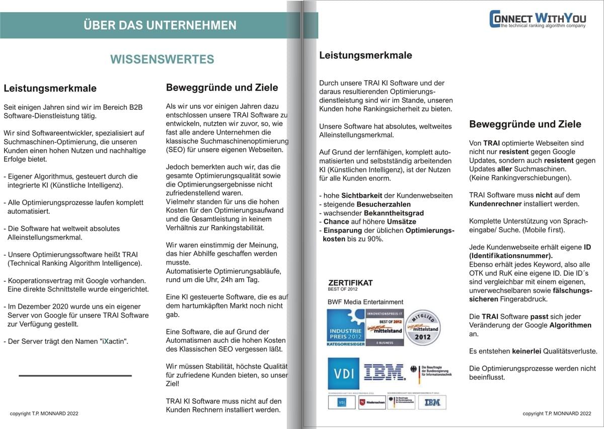 Unser Service für Sie - TRA KI Software Unser Service für Sie - TRA KI Software