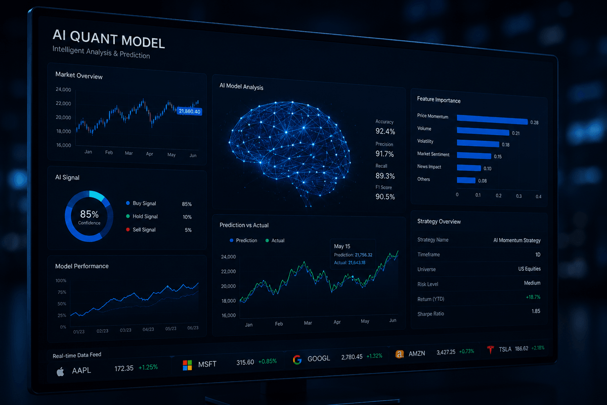 Using AI technology, quickly analyze market data, provide accurate buy and sell signals and trend predictions, let you grasp the first opportunity. Intelligent analysis Function Introduction Still watching the market every day, chasing charts, waiting for signals?
IFT-BOT analyzes through AI, quantitative strategies, and automated execution, helping users understand the market and manage trading strategies more systematically. Using AI technology, quickly analyze market data, provide accurate buy and sell signals and trend predictions, let you grasp the first opportunity. Intelligent analysis Function Introduction Still watching the market every day, chasing charts, waiting for signals?
IFT-BOT analyzes through AI, quantitative strategies, and automated execution, helping users understand the market and manage trading strategies more systematically.