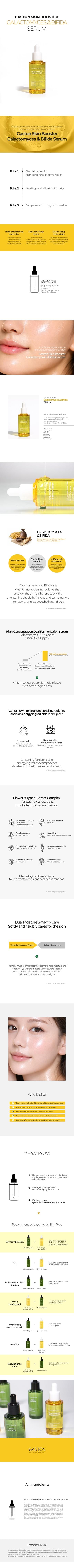 GASTON SKIN BOOSTER GALACTOMYCES AND BIFIDA SERUM