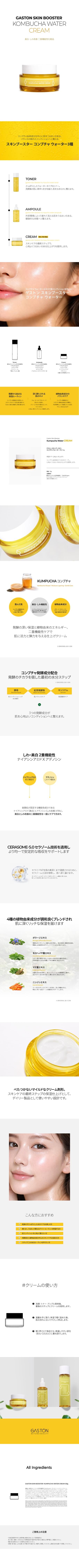 GASTON SKIN BOOSTER KUMPUCHA WATER CREAM