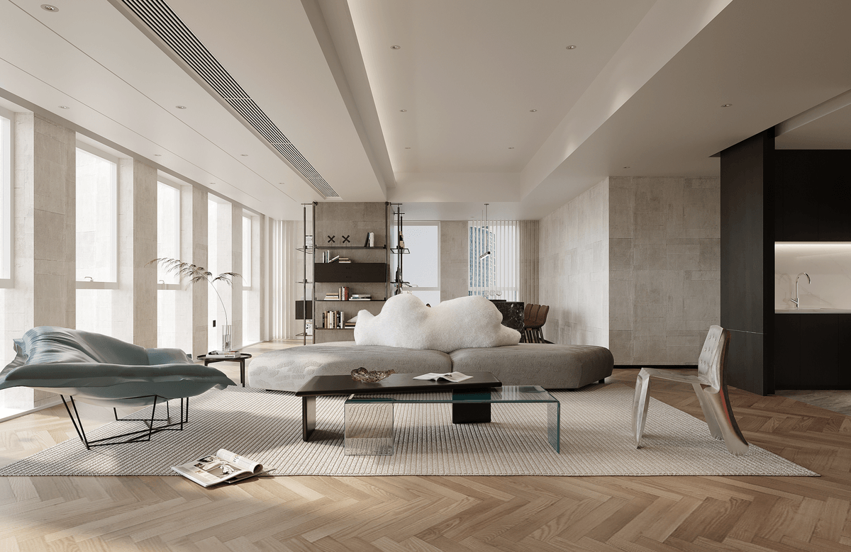 Cartier Skyline, luminous spacious halls with sweeping metropolitan vistas