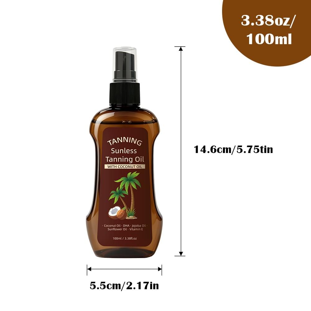 Sunless Tanning Oil with Coconut Oil
