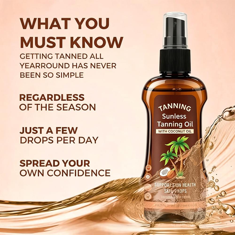 Sunless Tanning Oil with Coconut Oil