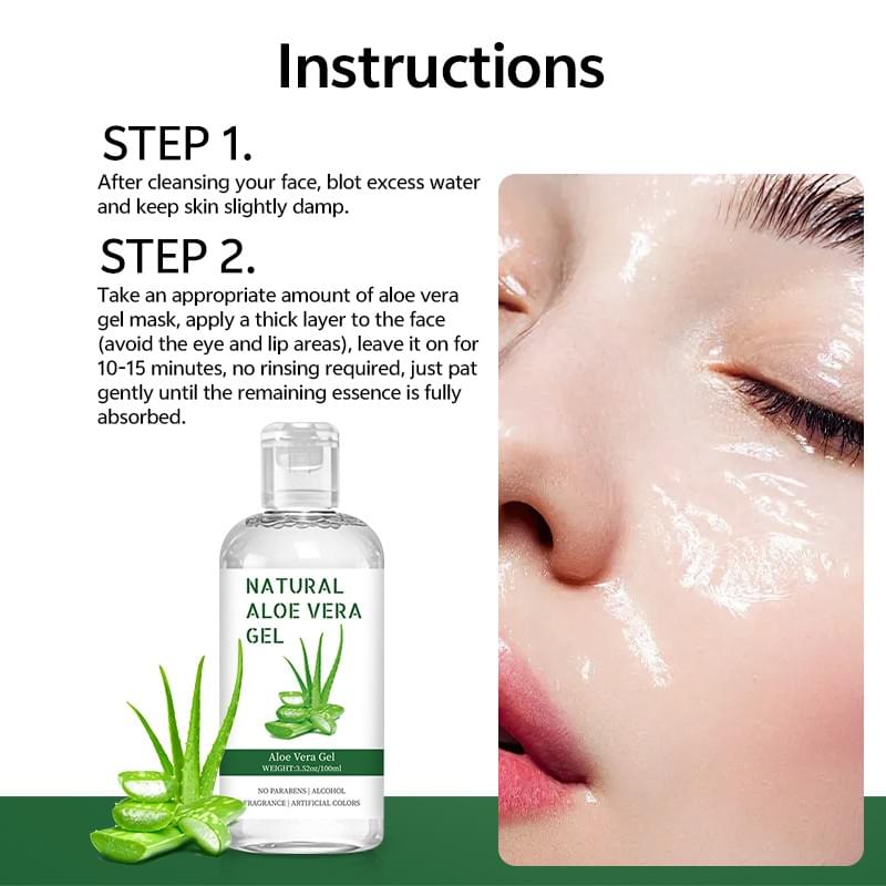 Natural Aloe Vera Gel 3.52OZ/100ML