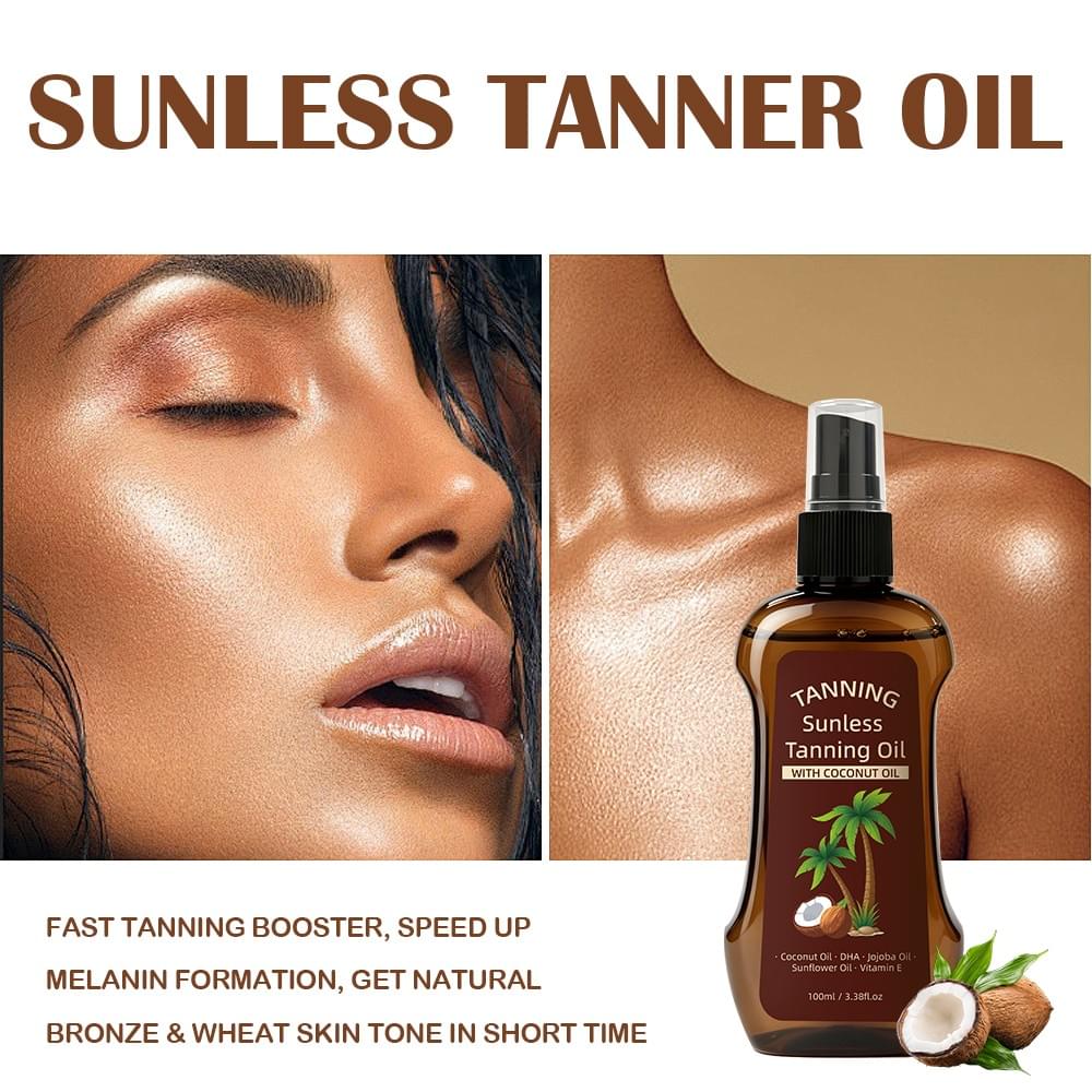 Sunless Tanning Oil with Coconut Oil