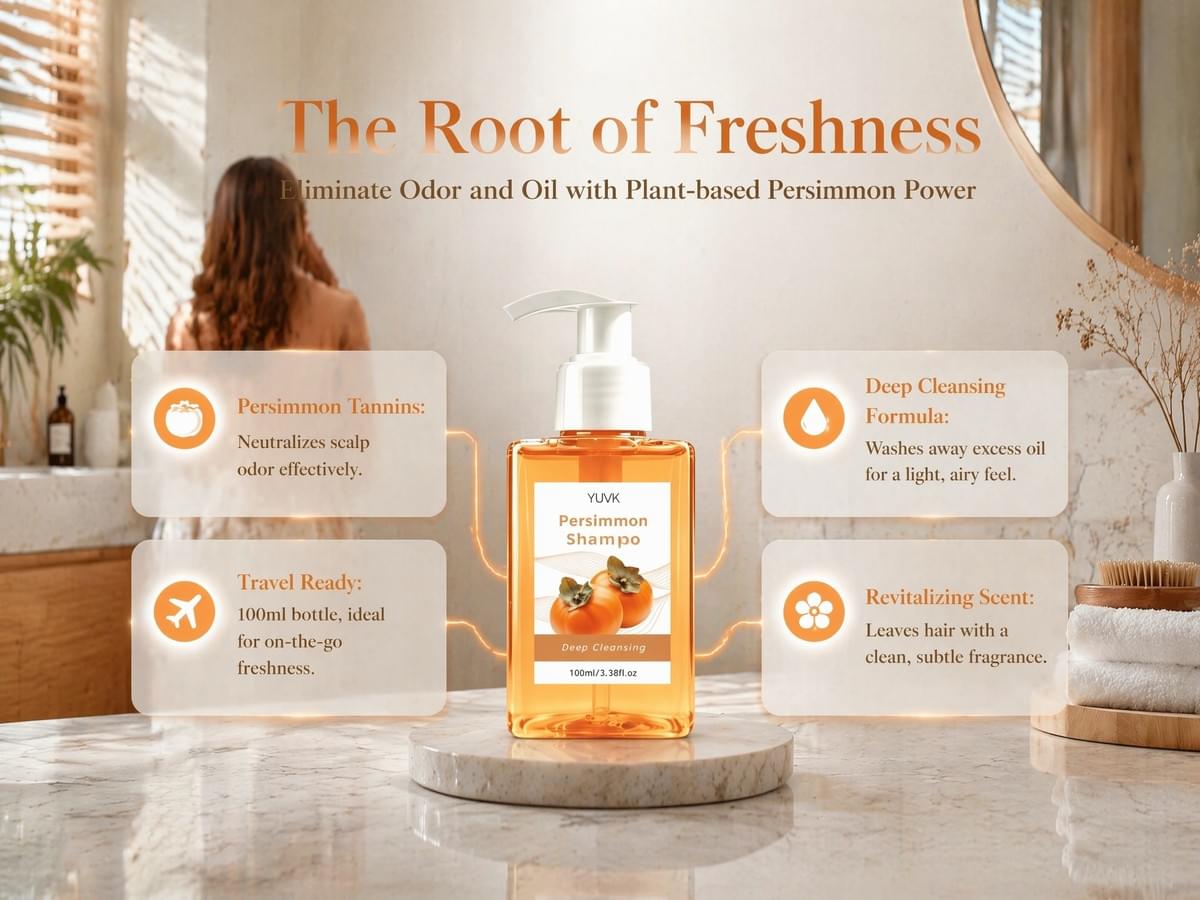 Persimmon Shampoo – Deep Cleansing