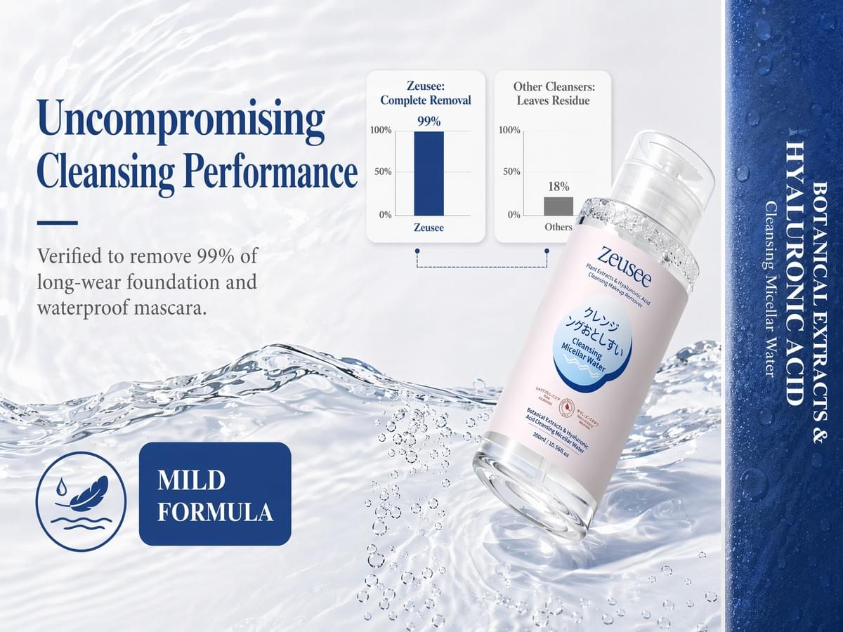 Botanical Extract & Hyaluronic Acid Cleansing Micellar Water