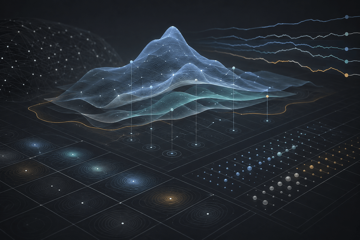 Market-regime visualization showing changing liquidity, volatility, and directional conditions. Market-regime visualization showing changing liquidity, volatility, and directional conditions.