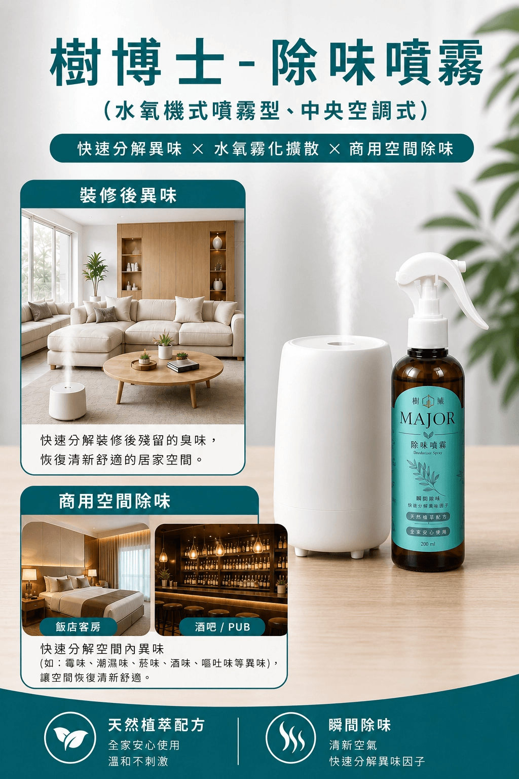 樹博士 複合酶除味噴霧|來自森林的天然除味酵素|