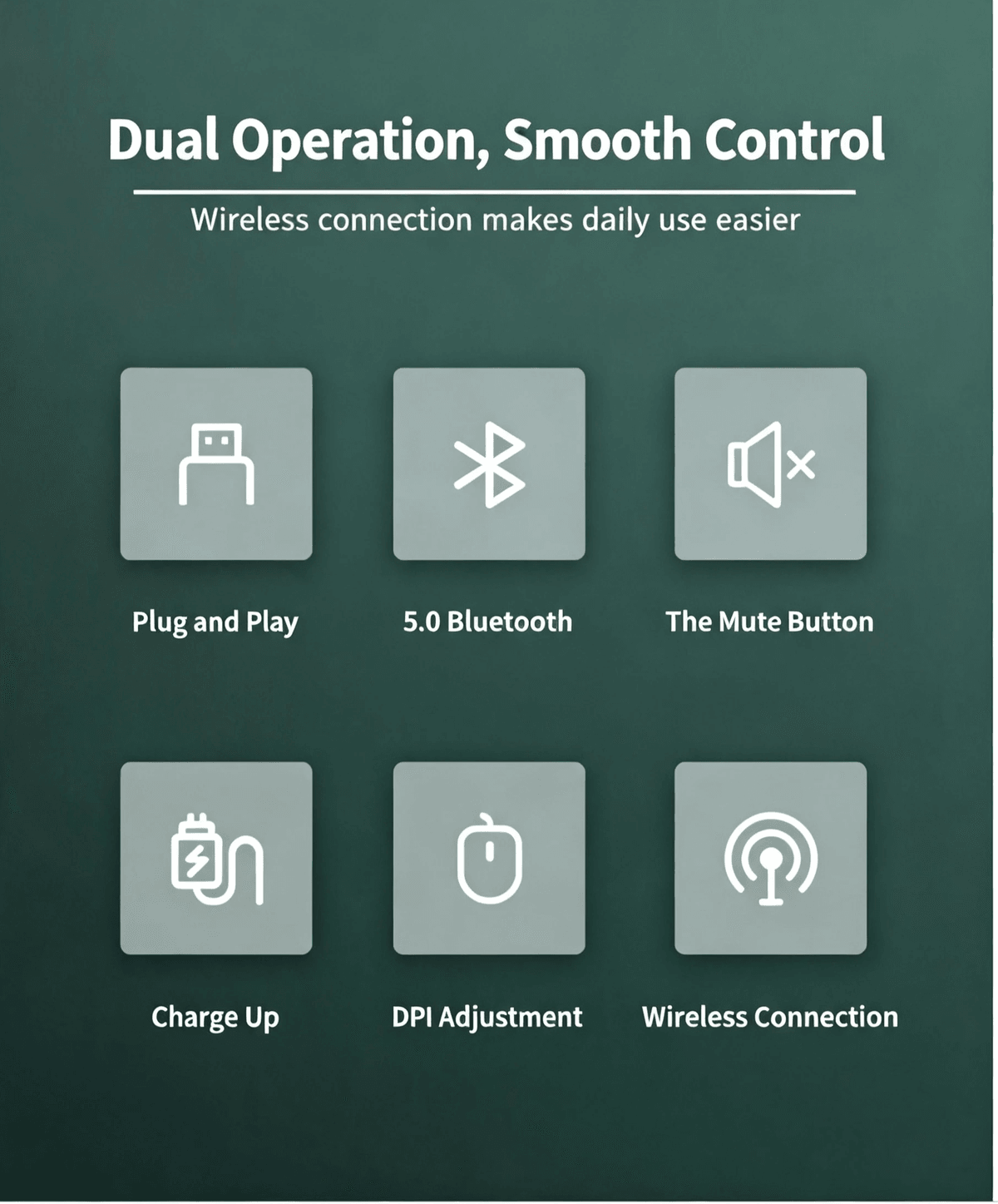 Pastel Dual Mode Wireless Silent Mouse | Bluetooth & 2.4G